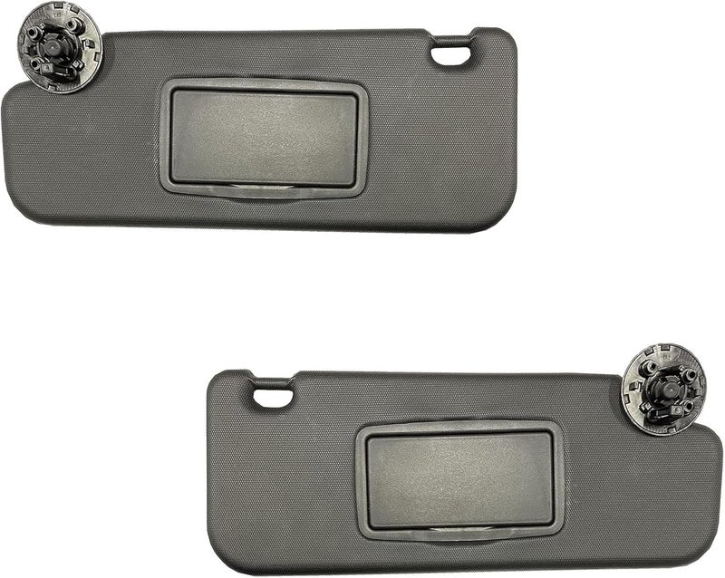 2M PLASTIC Sun Visor Fits for Chevy Cruze 2017 2018 Pair Set Left + Right Black 2MPLASTIC (Black 3 Screws) - Image 1